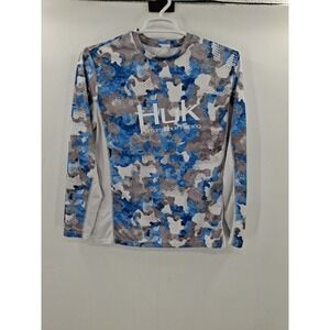 Huk Mens Icon X‎ Camo Long Sleeve Performance Fishing Medium Shirt